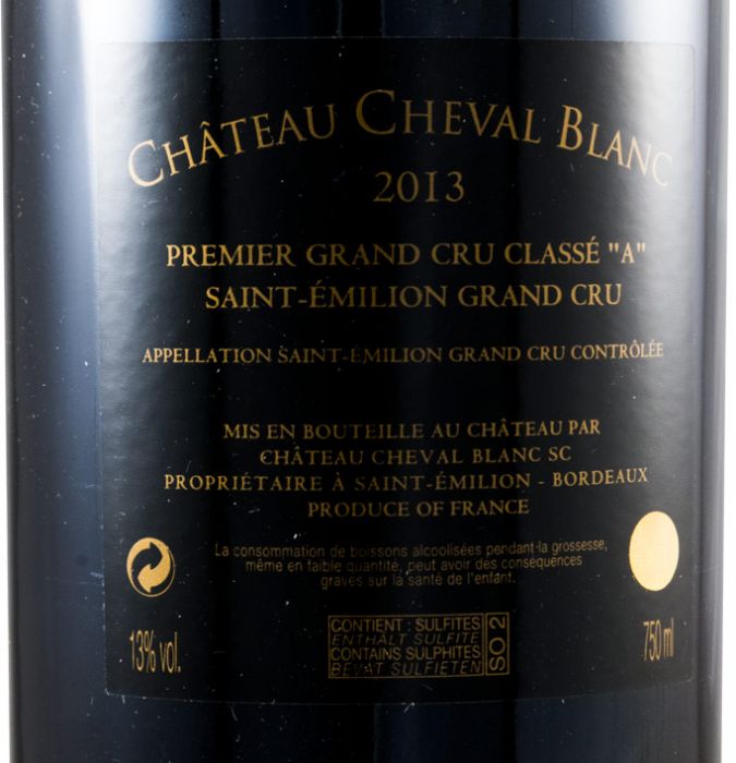 2013 Château Cheval Blanc Saint-Émilion red