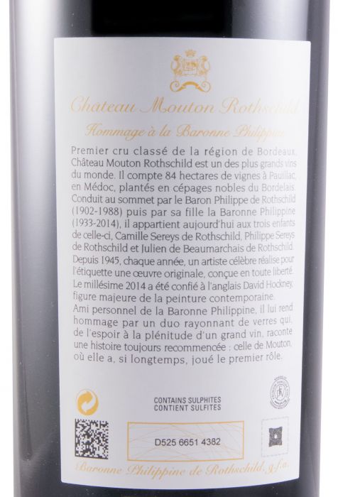 2014 Château Mouton Rothschild Pauillac tinto