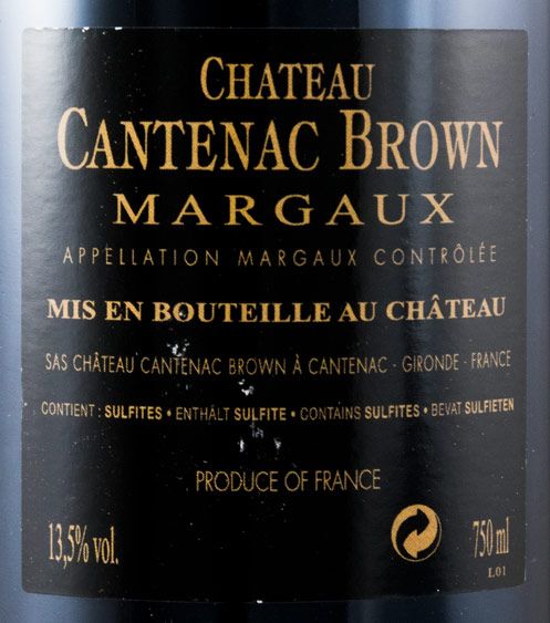 2014 Château Cantenac Brown Margaux tinto