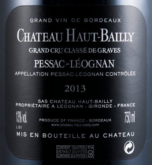 2013 Château Haut-Bailly Pessac-Léognan tinto
