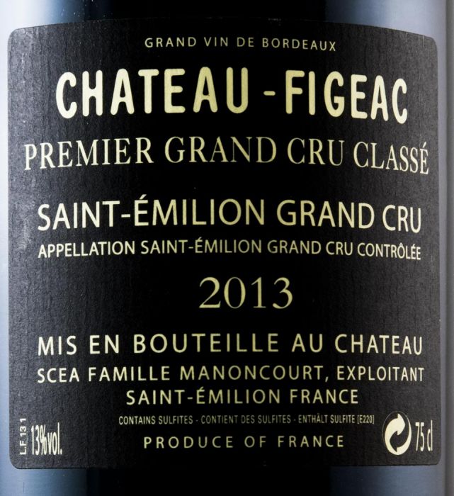 2013 Château-Figeac Saint-Émilion red