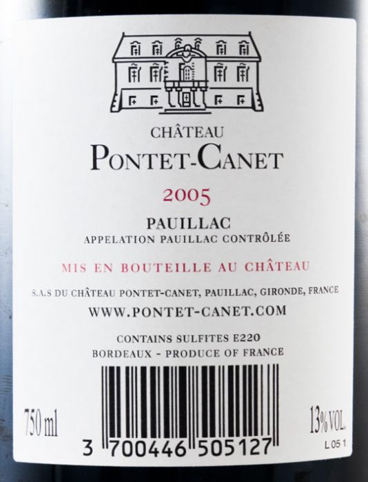 2005 Château Pontet-Canet Pauillac red