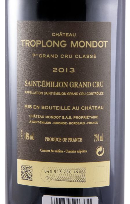 2013 Château Troplong Mondot Saint-Émilion red