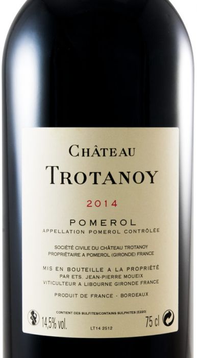 2014 Château Trotanoy Pomerol tinto