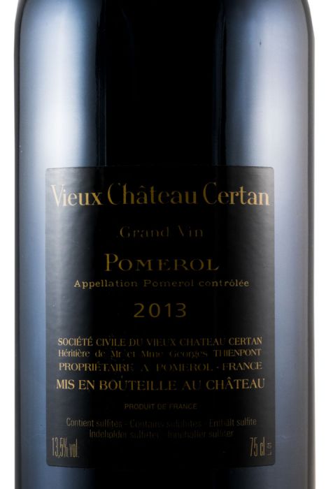2013 Vieux Château Certan Pomerol tinto