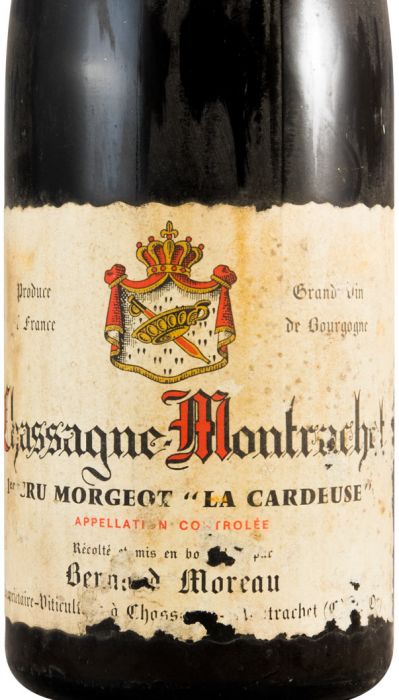 1982 Bernard Moreau Morgeot La Cardeuse Chassagne-Montrachet tinto