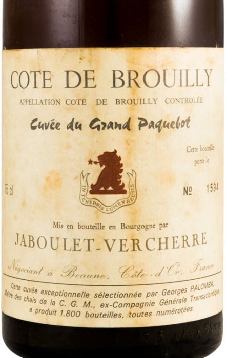 1981 Jaboulet-Vercherre Cuvée du Grand Paquelot Côte-de-Brouilly tinto