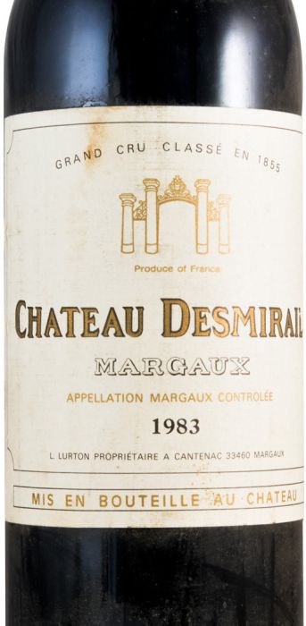 1983 Château Desmirail Margaux red