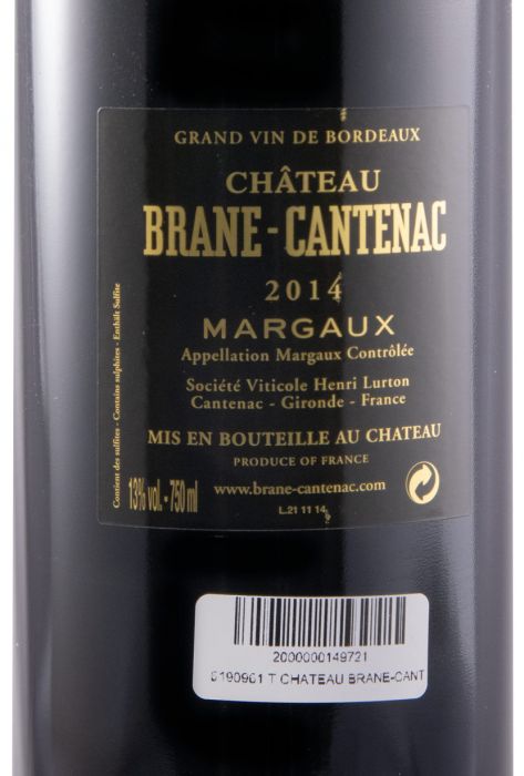 2014 Château Brane-Cantenac Margaux tinto