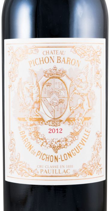 2012 Château Pichon Baron au Baron de Pichon-Longueville Pauillac tinto