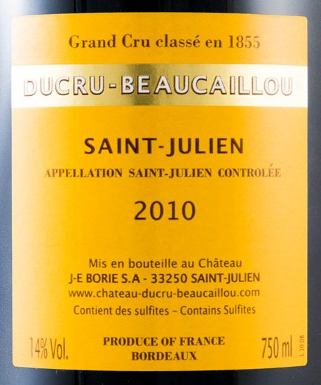 2010 Château Ducru-Beaucaillou Saint-Julien tinto