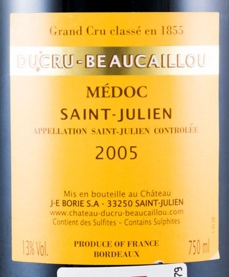 2005 Château Ducru-Beaucaillou Saint-Julien tinto