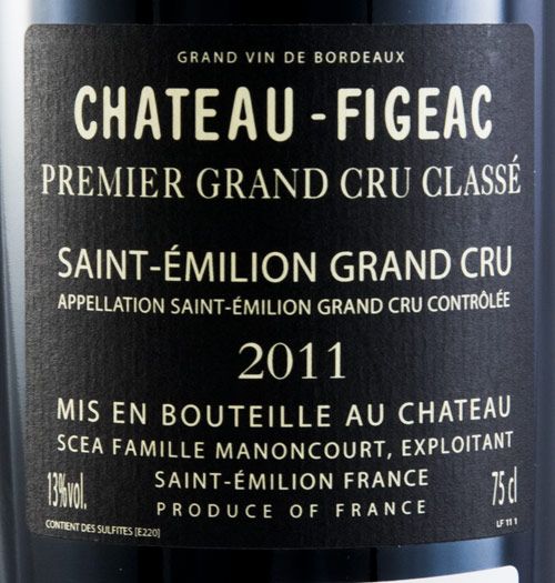 2011 Château-Figeac Saint-Émilion tinto