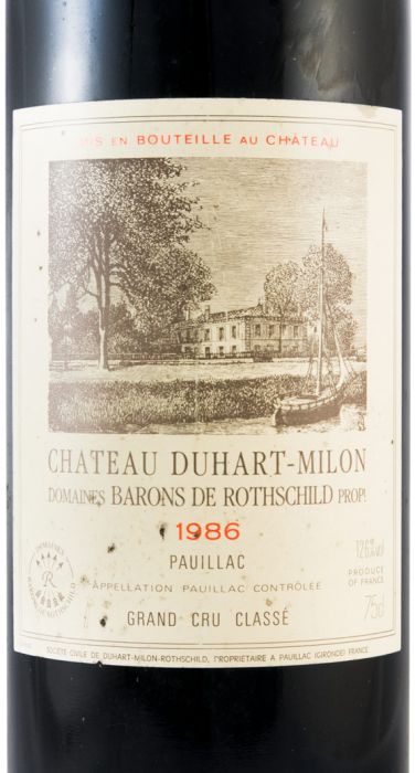 1986 Château Duhart-Milon Pauillac tinto