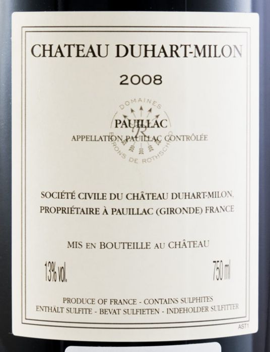 2008 Château Duhart-Milon Pauillac red