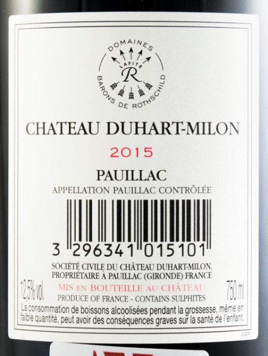 2015 Château Duhart-Milon Pauillac tinto