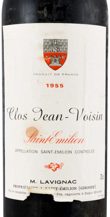 1955 Château Clos Jean Voisin Saint-Émilion tinto