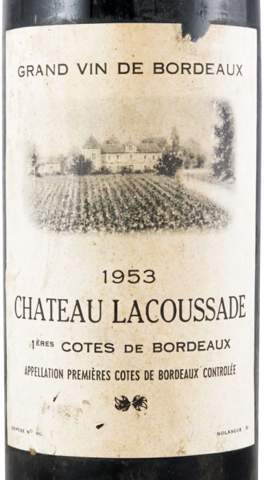 1953 Château Lacaussade Côtes de Bordeaux red