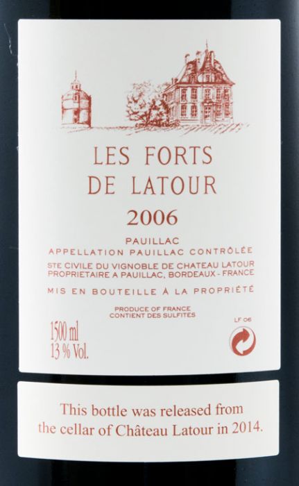 2006 Château Latour Les Forts de Latour Pauillac tinto 1,5L