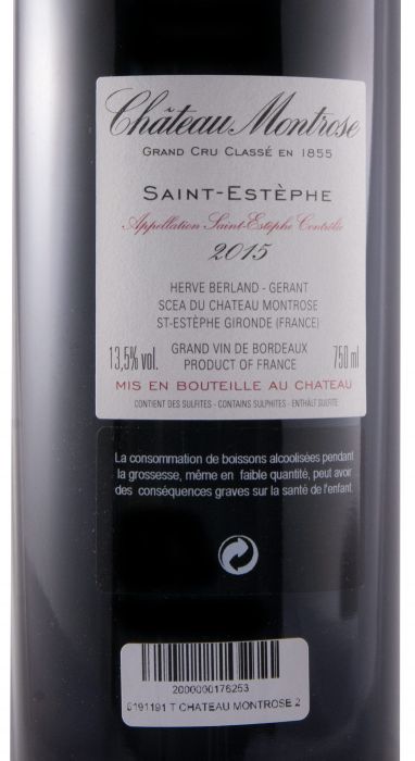 2015 Château Montrose Saint-Estèphe tinto