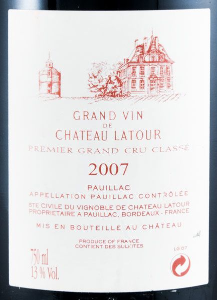 2007 Château Latour Pauillac tinto