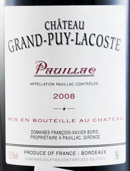 2008 Château Grand-Puy-Lacoste Pauillac tinto