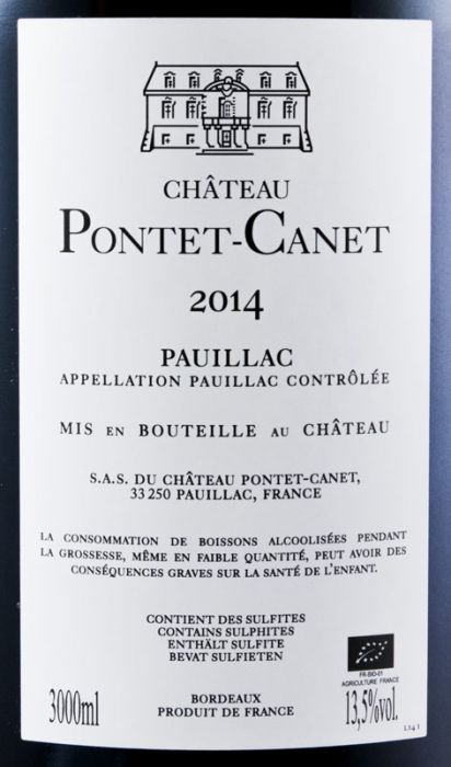2014 Château Pontet-Canet Pauillac tinto 3L