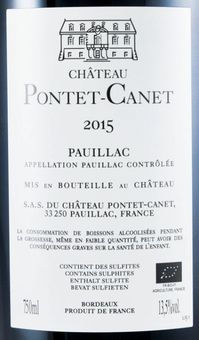 2015 Château Pontet-Canet Pauillac tinto
