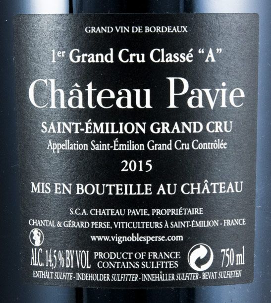 2015 Château Pavie Saint-Émilion red