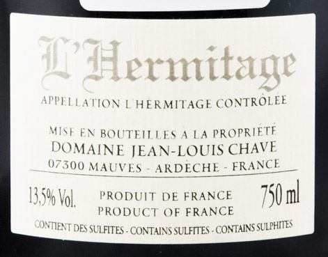 2014 Domaine Jean-Louis Chave L'Hermitage tinto
