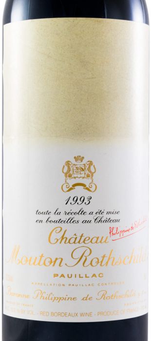 1993 Château Mouton Rothschild Pauillac tinto (rótulo EUA)