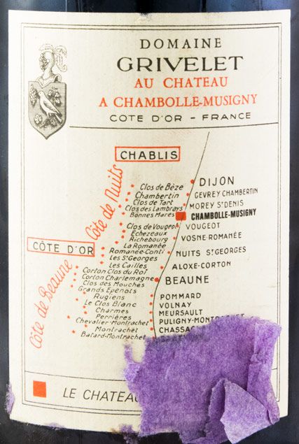 1969 Domaine Grivelet Reserve Chambolle-Musigny red