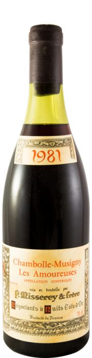 1981 P. Misserey & Frère Les Amoureuses Chambolle-Musigny red