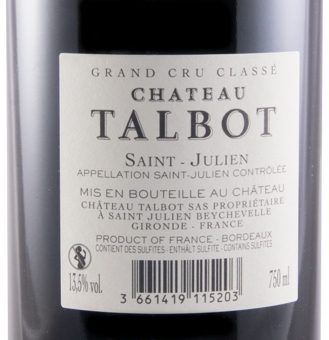 2015 Château Talbot Saint-Julien red