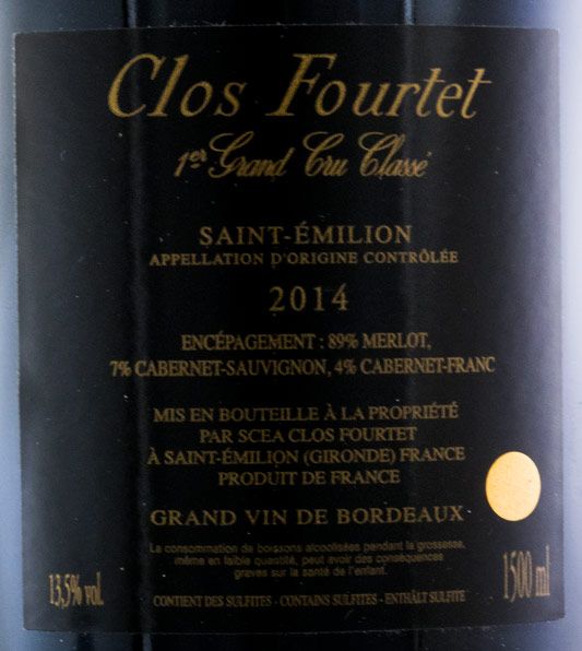 2014 Château Clos Fourtet Saint-Émilion red 1.5L