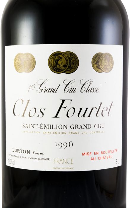 1990 Château Clos Fourtet Saint-Émilion tinto 3L