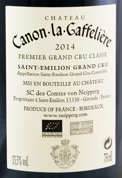 2014 Château Canon La Gaffelière Saint-Émilion red