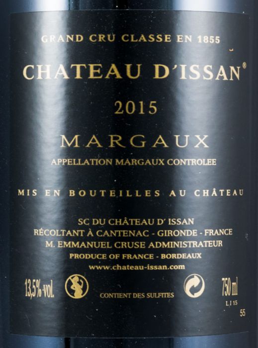 2015 Château d'Issan Margaux red
