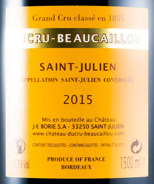 2015 Château Ducru-Beaucaillou Saint-Julien tinto 1,5L