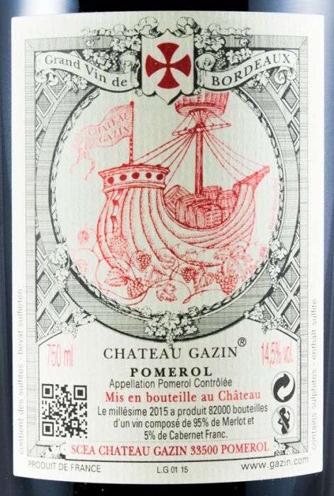 2015 Château Gazin Pomerol red