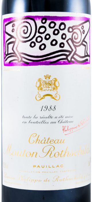 1988 Château Mouton Rothschild Pauillac tinto