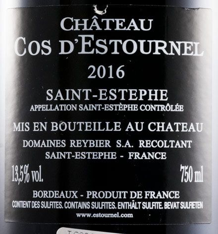 2016 Château Cos D'Estournel Saint-Estèphe tinto