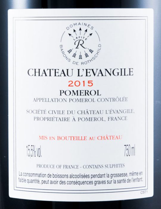 2015 Château L'Evangile Pomerol red