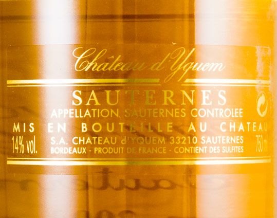 2004 Château d'Yquem Sauternes branco