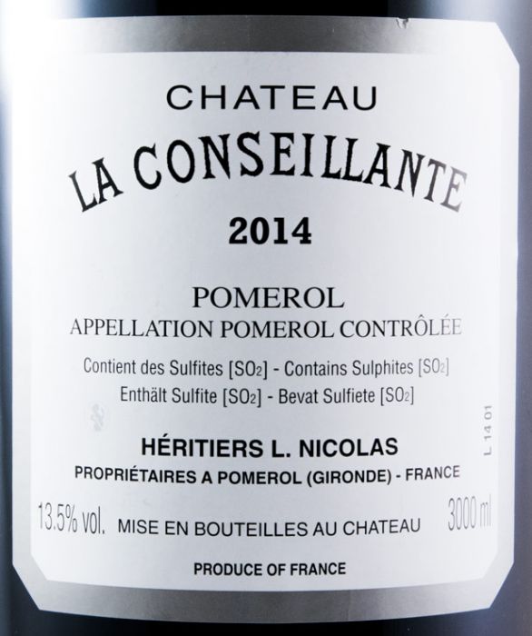 2014 Château La Conseillante Pomerol tinto 3L
