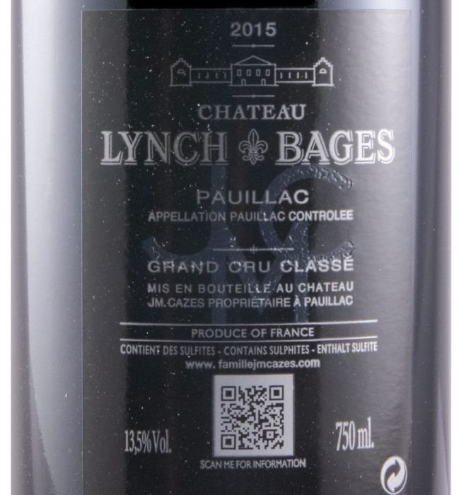 2015 Château Lynch-Bages Pauillac tinto