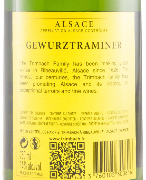 2015 Maison Trimbach Gewürztraminer Alsace branco