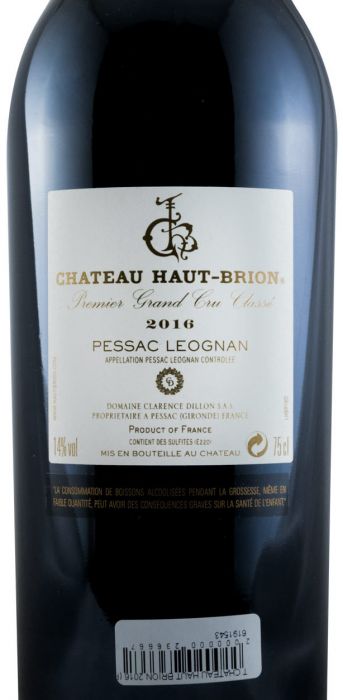 2016 Château Haut-Brion Pessac-Léognan tinto