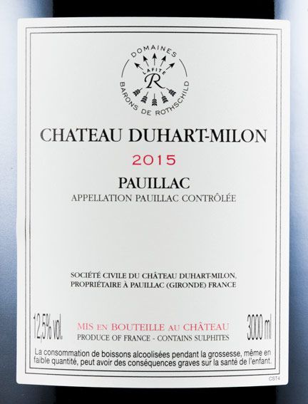 2015 Château Duhart-Milon Pauillac tinto 3L