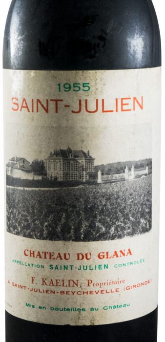 1955 Château Du Glana Saint-Julien Beychevelle red
